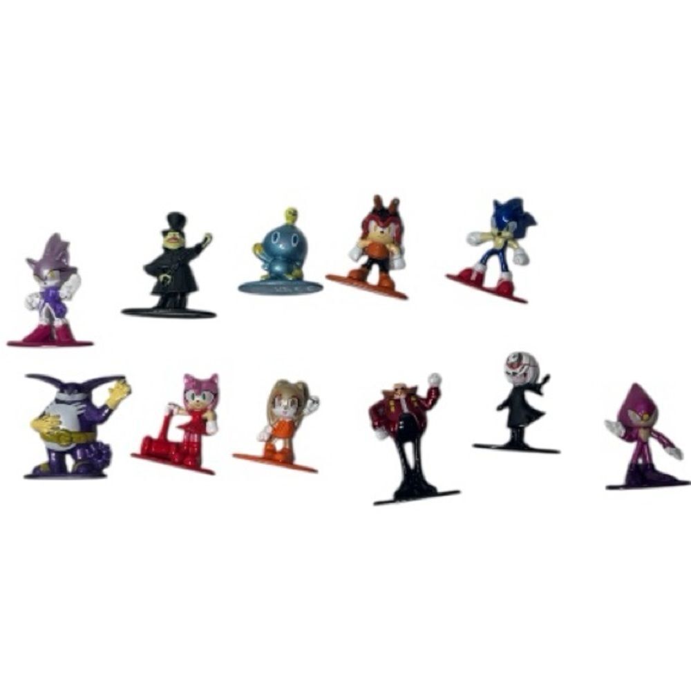 Sonic The Hedgehog Nano Metalfigs 2 Die-cast Character Figurine Set. 11 figures.